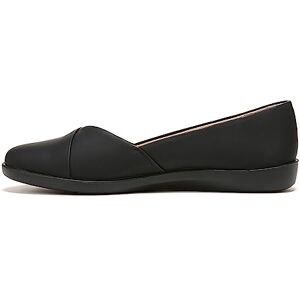 LifeStride Women's Notorious Ballet Flat, Black, 7 UK