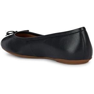 Geox Women's D Palmaria H Ballet Flat, Black, 4 UK