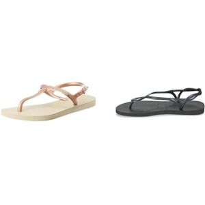 Havaianas, Women's, Twist, Beach Sandals, Sand Grey, 4.5/5 UK, Women's, Luna, Beach Sandals, Black, 4.5/5 UK