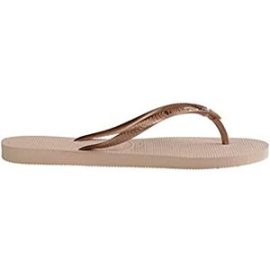 Havaianas 's Slim Flip Flop, Rose Gold Metallic Rose Gold, 1/2 UK