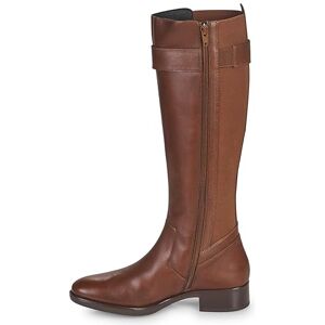 Geox Women's D Felicity Knee high Boot, Brown, 8 UK