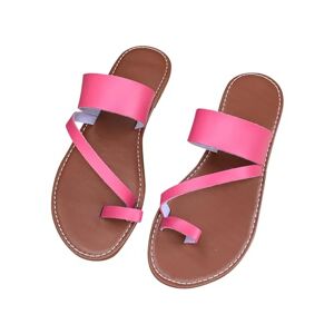Vpqilh Women Flip Flop Sandal Uk Clearance Ladies Summer Casual Sandals Flat Slippers Open Toe Sliders Clip Toe Slide Backless Slipper Non-Slip Slides Solid Color Slider Comfort Lightweight Wide Fit Shoe