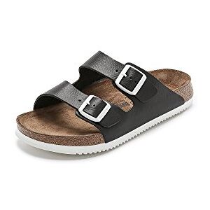 Birkenstock Boston Leather Clog, Black, 6-6.5 Narrow Women/4-4.5 Narrow Men