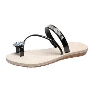 Luoluoluo Orthopedic Sandals For Women Uk Clearance, Rhinestones Flip Flops Ladies Clip Toe Sandal Open Toe Thong Sandals Arch Support Wide Fit Slippers Non Slip Beach Sliders Fashion Orthotic Slides Gifts