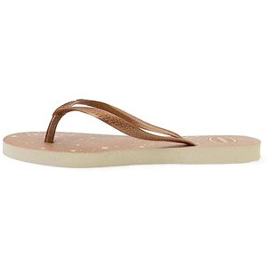 Havaianas Slim Gloss Women Flip Flops Color: Beige Size: 3/4 UK