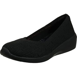 Skechers Modern Comfort Women's Arya-for Real Loafer Flat, Black, 6 UK