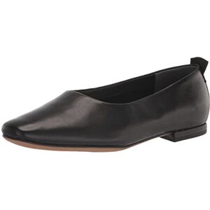 Franco Sarto Women's Vana Slip on Ballet Flat Loafer, Black Leather, 8 UK