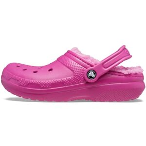 Crocs Unisex Classic Lined Clog, Fuchsia Fun, 9/12 UK