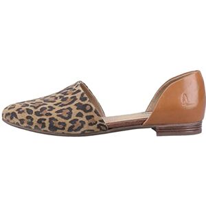 Hush Puppies Women's Makeda D'Orsay Flat Ballet, Leopard, 3 UK