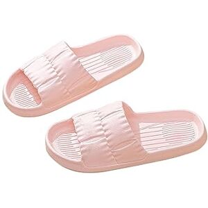 Luoluoluo Women Men Slippers Sale Clearance, Non-Slip Bathroom Slipper Quick-Drying Shower Shoes Cloud Sliders Summer Beach Eva Soft Sole Slide Sandals Comfy Indoor Outdoor House Shoe Flat Beach Walking Shoes