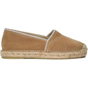 Dune London Dune Ladies Genivee Embellished Studded Suede Espadrilles Size Uk 3 Flat Heel Suede Camel