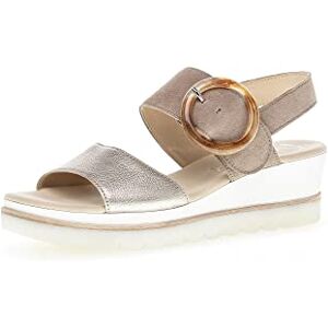 Gabor Yeo Womens Wedge Heel Sandals 5.5 Uk Beige