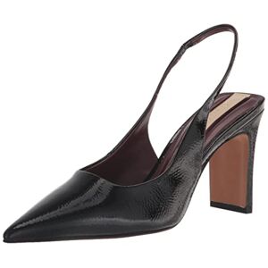 Franco Sarto Women's Averie Pointed Toe Slingback High Heel Pumps, Black, 6 UK