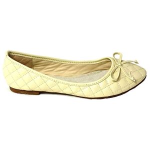 Skos Ladies Flat Ballet Ballerina Pumps Womens Work Office School Formal Dolly Shoes Size Beige 101-1 Size 3