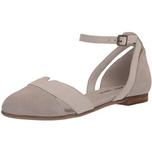 TOMS Women's Juliannah Ballet Flat, Pebble Grey, 6.5 UK