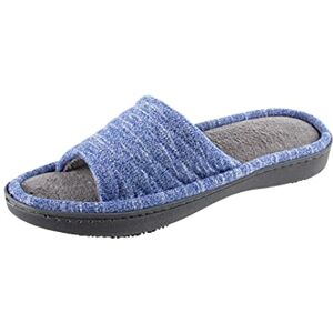 Totes Isotoner Women'S Space Knit Andrea Slide Slippers, Sapphire, Medium/ 7.5-8 Standard Width Us