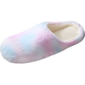 Iqyu Mules, Felt Slippers, Guest Slippers, Women'S Fluffy Slippers, Women'S Men'S Slippers, White Trousers With Drawstring, Men'S Long, Lightweight Summer Trousers, Women'S Beach Sandals, Purple, 9/9.5 Uk