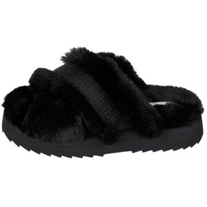 Tommy Hilfiger Women's Premium Strap Home Slipper FW0FW07330, Black (Black), 3.5 UK