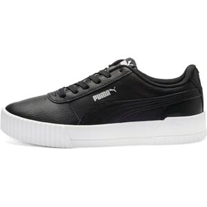 Women Carina L Sneakers, Puma Black-Puma White-Puma Silver, 7 UK