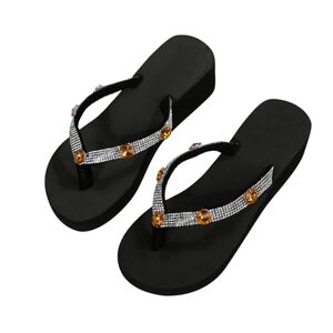 Bvebjdx Women'S Diamond Strap Flip Flops Uk Sale Clearance Ladies Thong Sandals Platform Slippers Wedge Flip Flop Orthopedic Sandal With Arch Support Beach Sliders Lightweight Slide Slipper Toe-Post Shoes