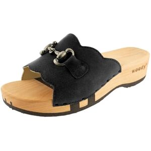 Woody Women's Annika Clog, Black, 4.5 UK