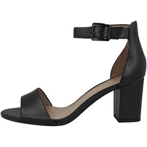 Clarks Women's Deva Mae Ankle Strap Heels, Black Black Leather, 3.5 UK
