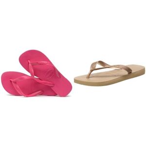 Havaianas Unisex Top Flip Flops, Pink Electric, 6/7 UK, Women's, Top Tiras, Flip Flop, Rose Gold, 6/7 UK