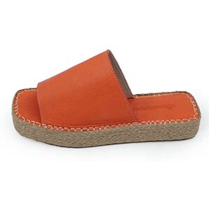 Bonateks Women's Derbtrlk100242 Wedge Sandal, Orange, 4 UK