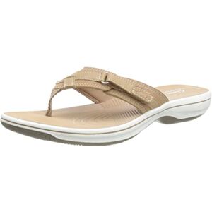 Clarks Women's Brinkley Sea Flip Flops, Warm Beige, 3 UK