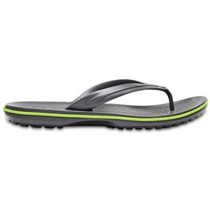 Crocs Unisex Crocband Flip Flops, Grey, 7 UK Men/ 8 UK Women