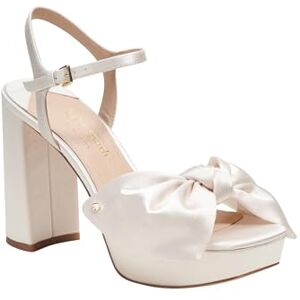 Kate Spade New York Women'S Lucie Platform Heeled Sandal, Ivory, 6.5 Uk