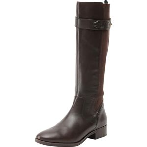 Geox D Felicity Knee high Boot, Coffee, 6 UK