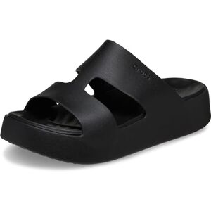 Crocs Women's Getaway Platform H-Strap Sandal, Black, 4 UK