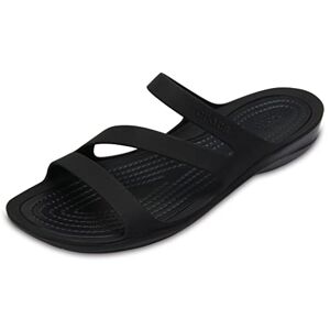 Crocs Women's Swiftwater Sandal W, Black/Black, 4 UK