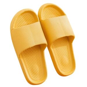 Luoluoluo Women Men Slippers Sale Clearance, Non-Slip Bathroom Slipper Quick-Drying Shower Shoes Cloud Sliders Summer Beach Eva Soft Sole Slide Sandals Comfy Indoor Outdoor House Shoe Flat Beach Walking Shoes