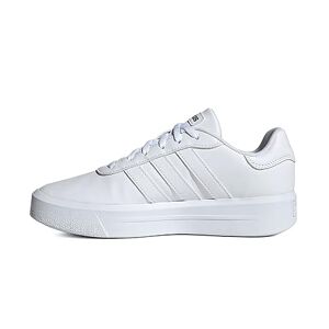 adidas Women's Court Platform Sneaker, FTWR White/FTWR White/core Black, 5 UK