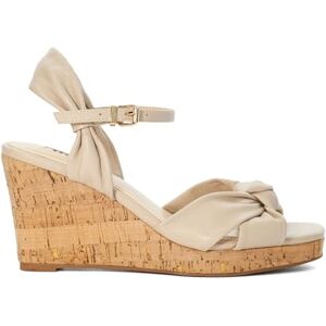 Dune London Dune Ladies Kaino Leather Cork Wedge Size Uk 6 Wedge Heel Wedges