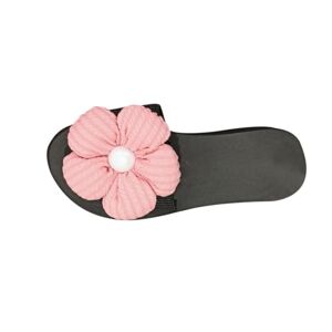 Vpqilh Womens Flower Orthopedic Sandal Uk Clearance Ladies New Sandals Wedge Slippers Platform Sliders One Band Slide Open Toe Slipper Backless Slides Anti Slip Shower Slider Beach Shoe