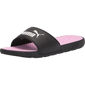 Puma Women's Cool Cat Slide Sandal, Black White-Pale Pink, 7.5 UK