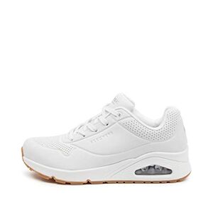 Skechers Women's Uno Stand on Air Sneaker, White 73690, 2 UK