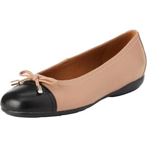 Geox Women's D Annytah D Ballet Flat, Nude Black, 3 UK