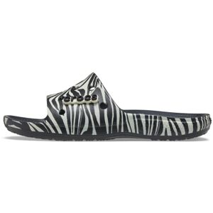 Unisex Classiccrocsanimalremixslde Clog, Black Zebra Print, 3 UK Men/ 4 UK Women