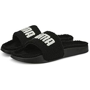 Puma Unisex Leadcat 2.0 Sherpa Slide Sandal, Black White, 10 UK