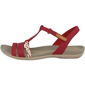 Clarks Women's Tealite Grace Wedge Heels Sandals, Red Red Nubuck, 3.5 UK