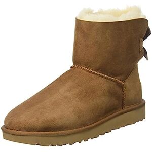 UGG Women's Mini Bailey Bow II Classic Boot, Chestnut, 8 UK