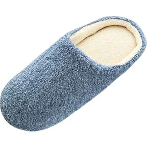 Luoluoluo Clearance Womens Plush Slippers Memory Foam Slip On Sliders Fleece Lined Footwear Indoor Outdoor House Shoes Comfort Fleece Slippers Winter Warm Slider Anti-Slip Lightweight Slipper Uk Size