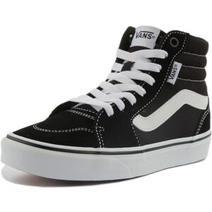 Vans Women's WM Filmore Hi Sneaker, (Suede/Canvas) Black/White, 5 UK