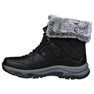 Skechers Trego-Winter Feelings Ladies Lace-Up Boots Black, 3 Uk (01)