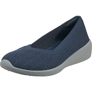 Skechers Women's Arya-for Real Loafer Flat, Navy, 6 UK