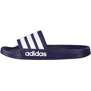 adidas Men's Adilette Shower Sandal, Blue Collegiate Navy Footwear White Collegiate Navy, 4 UK